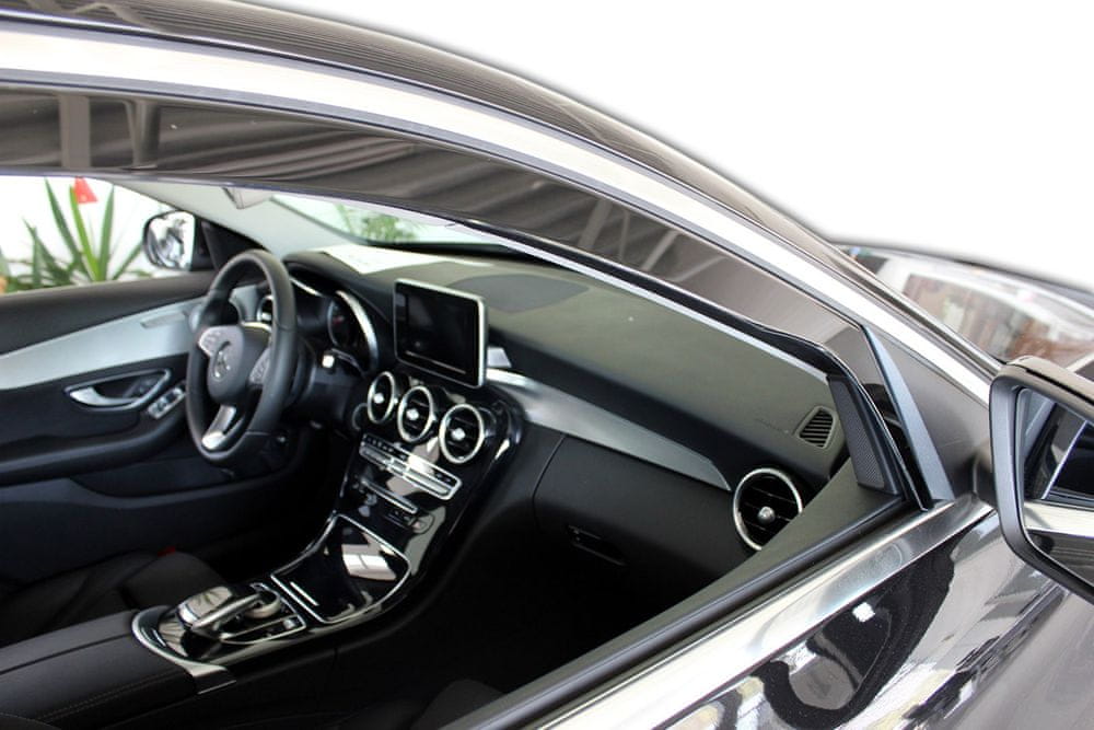 Heko vindavviser til Mercedes C (W205) Sedan / sett 4 stk. – sort transparent
