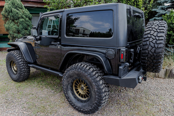 Stigtrinn Jeep Wrangler JK Ventshield (2006-2018) - nærbilde