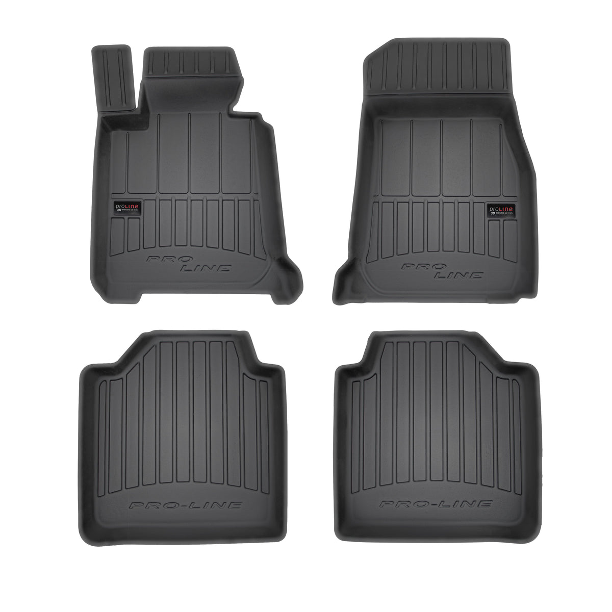 Frogum 3D Premium gulvmatter til BMW 3 Gran Turismo (F34) 2013–2021 – svart TPE med 60mm sidekant