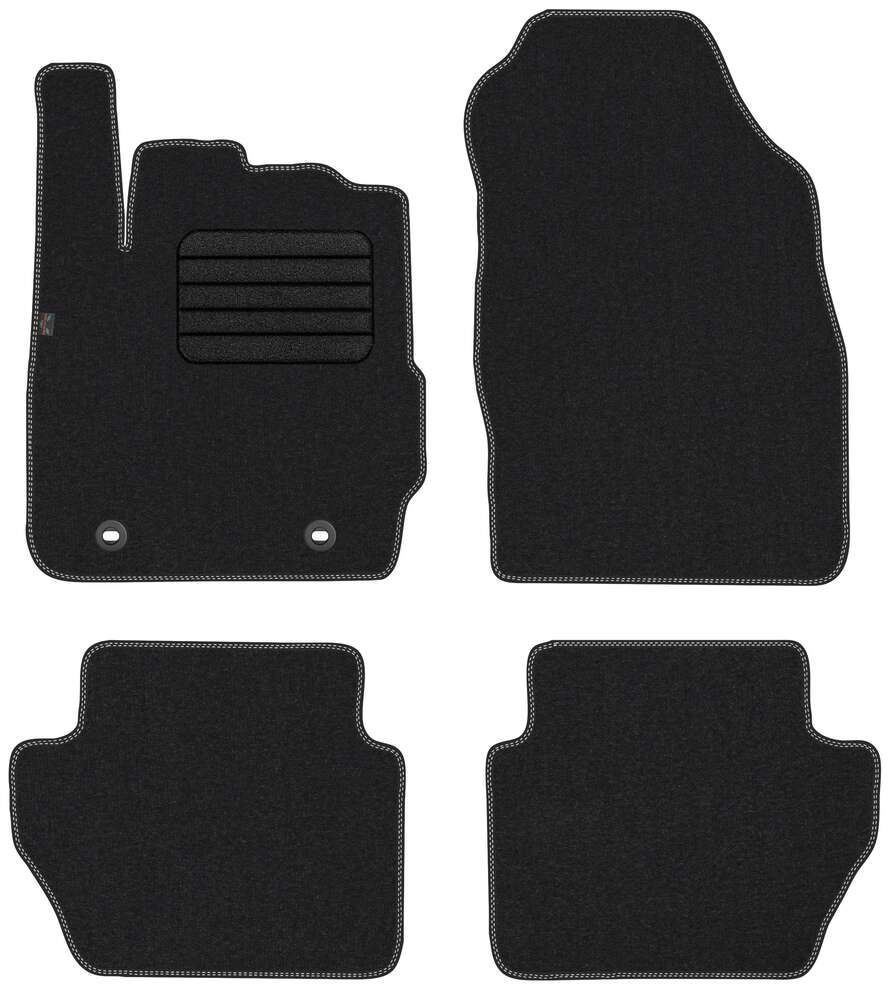 Unknown stoffmatter til Ford Fiesta MK6 – premium velour tekstil
