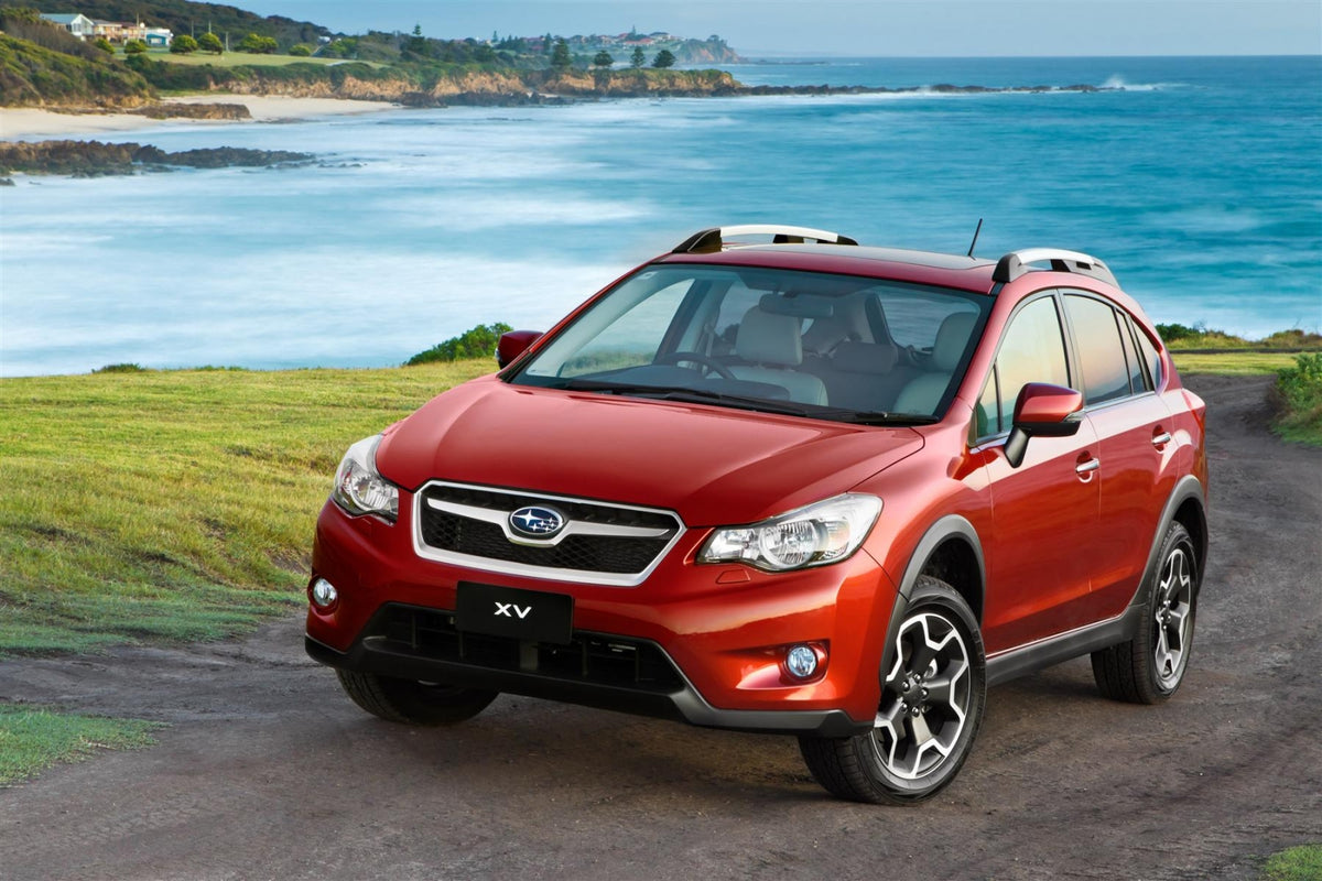Takrails Ventshield til Subaru XV I (2011-2017) i aluminium og ABS med krom matt finish