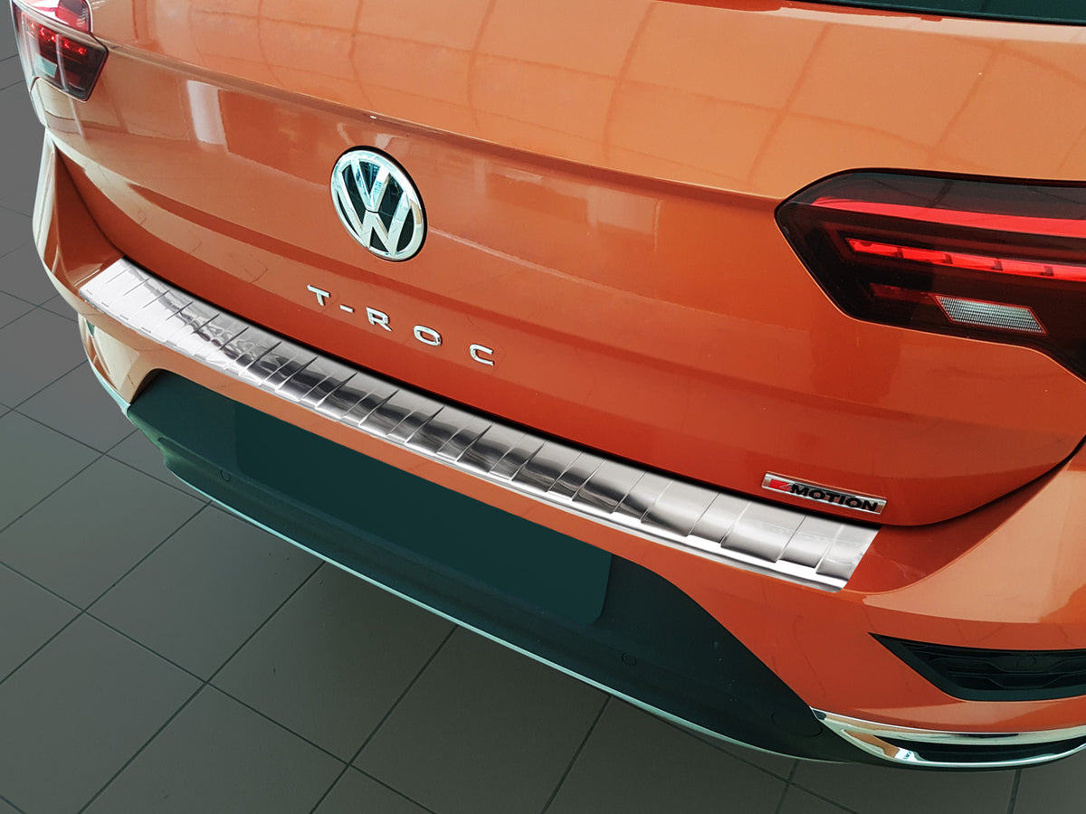 Avisa bakfangerbeskytter til Vw T-Roc I – sølv børstet overflate