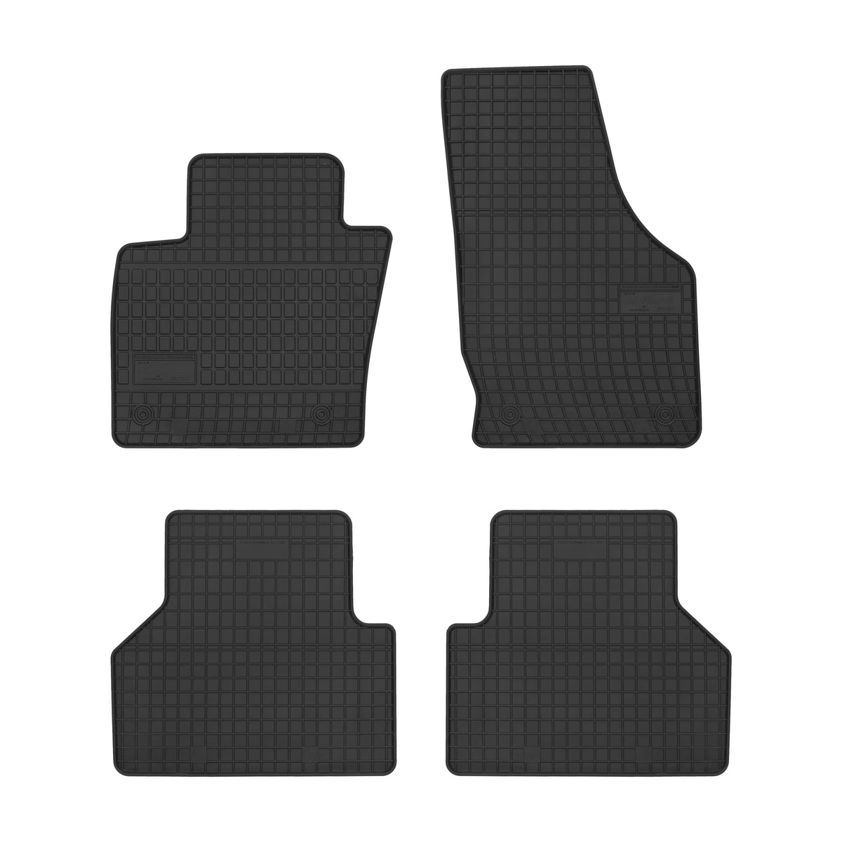 Frogum gummimatter til Audi Q3 / RS Q3 8U – svart, vanntett, 4-delers sett med 1 cm sidekant
