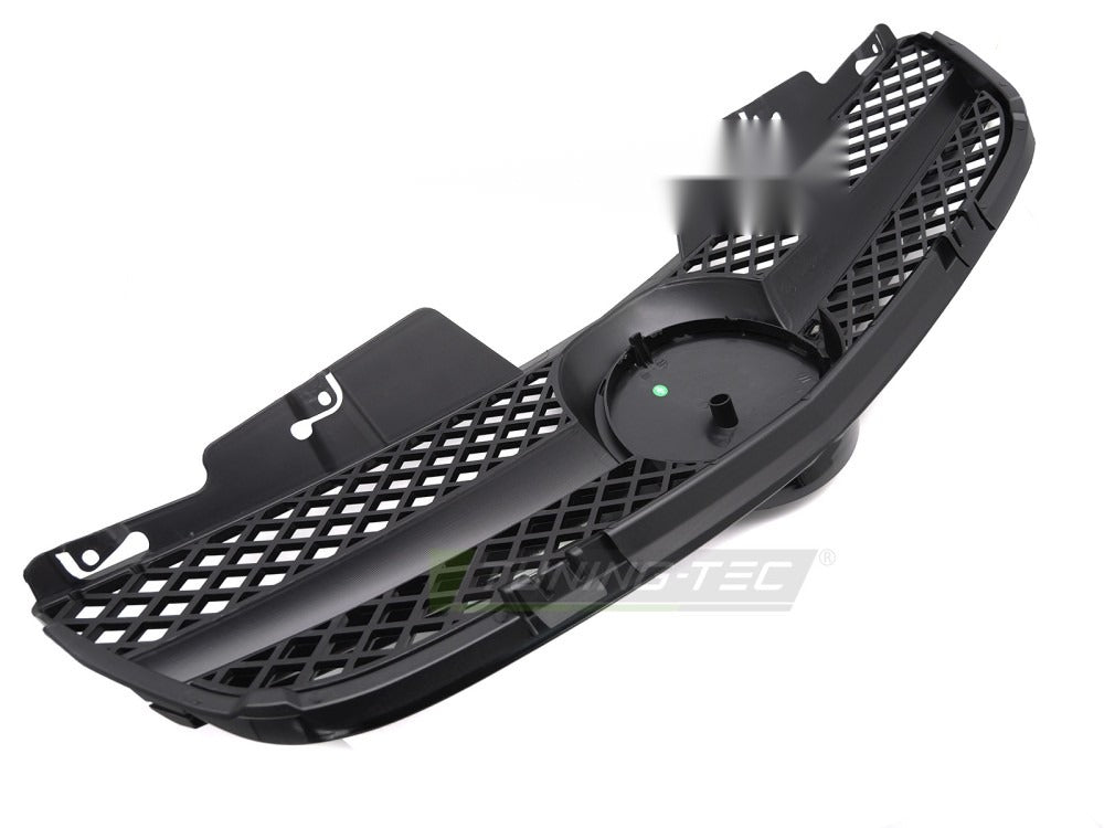 Grill Mercedes SL R230 06-11 sort med festedetaljer.