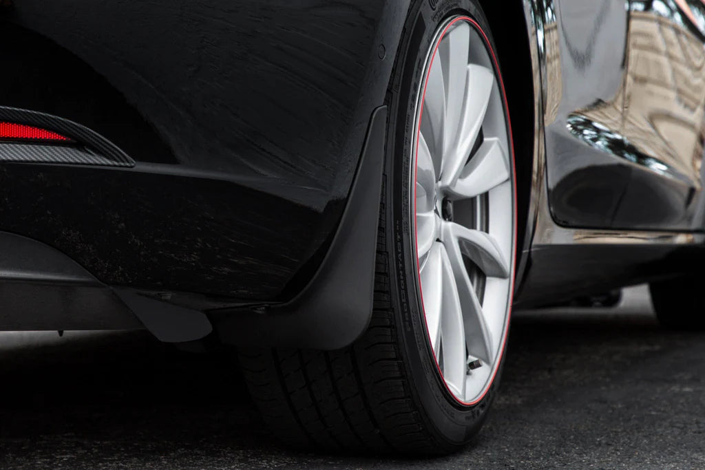 Unknown skvettlapp til Tesla Model 3 / sett 4 stk. – svart skvettlapp for sedan