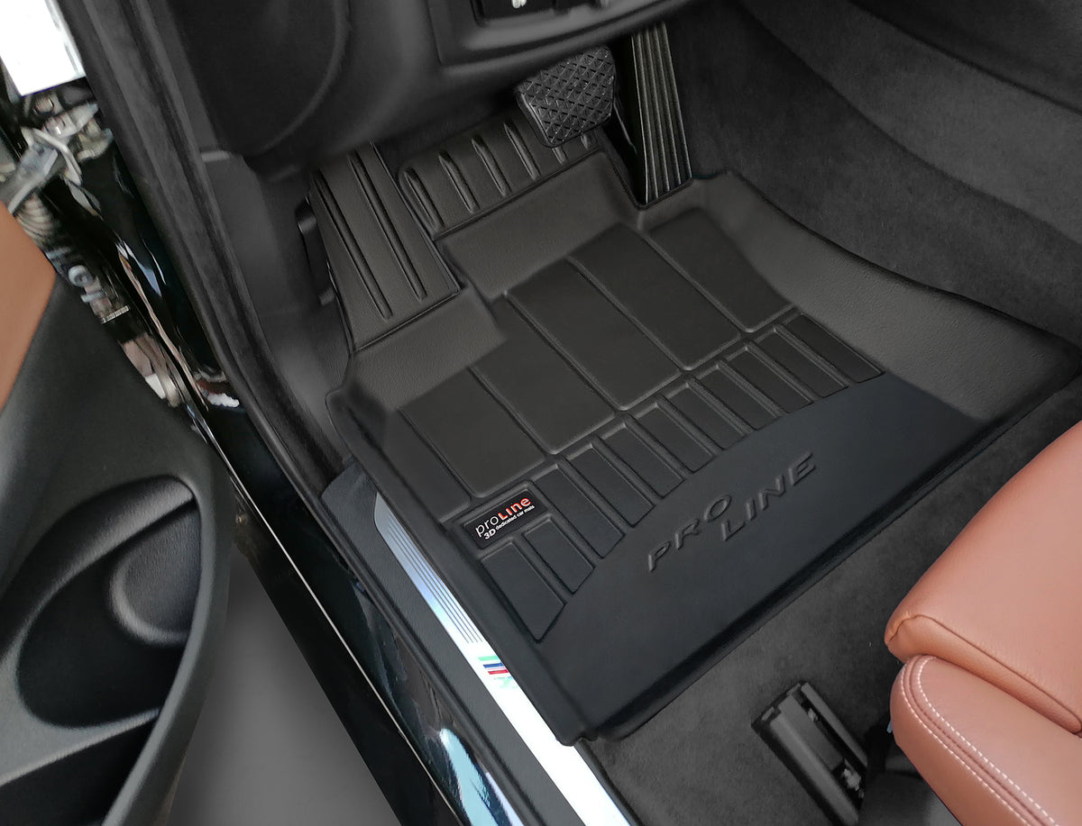 Frogum 3D Premium gulvmatter i TPE til BMW X5 III (F15) / X6 (F16) 2013-2018 – svart med høy sidekant
