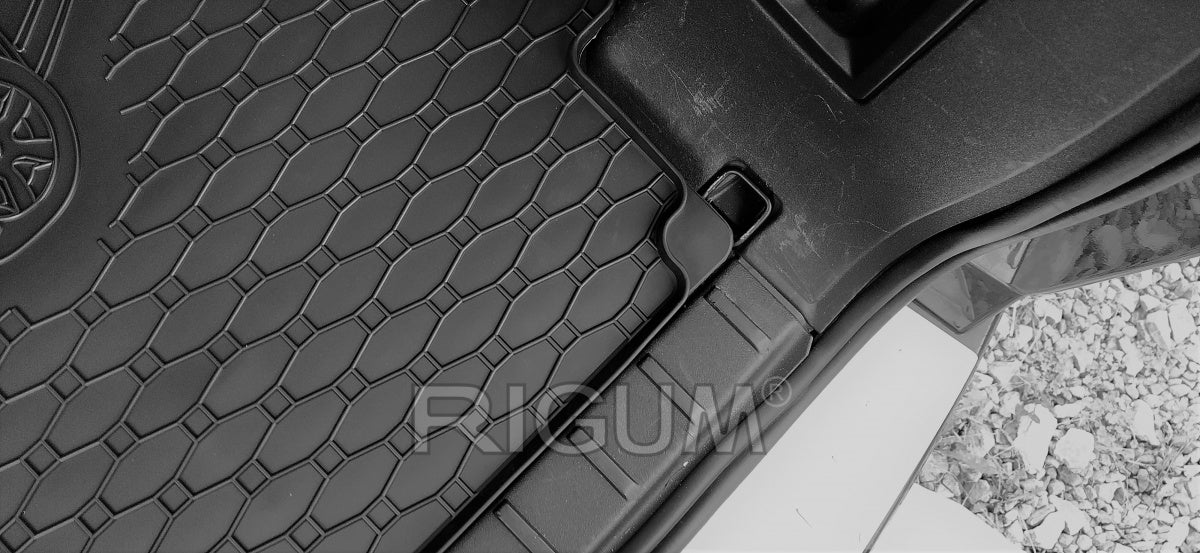 Bagasjeromsmatte Peugeot 5008 I (2009-2017) – Luktfrie Gummi - detaljer