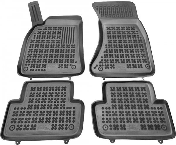 Rezaw-Plast gummimatter med høykant til Audi A4 B8 / A4 Allroad B8 / A5/S5 8T Sportback – svart, 4-delers sett