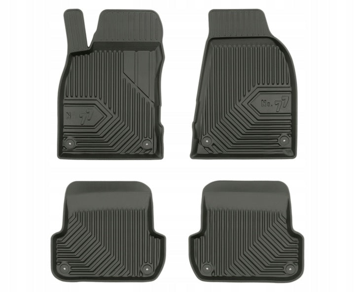 Frogum 3D Premium gulvmatter i TPE til Seat Exeo (2008-2014) – svart sett med 4 stk og 40 mm sidekant