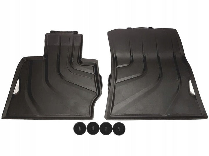Gulvmatter Bmw X3 (F25) / X4 (F26) (2010-2017) – TPE Gummi + Stål | BMW OEM - sett forfra