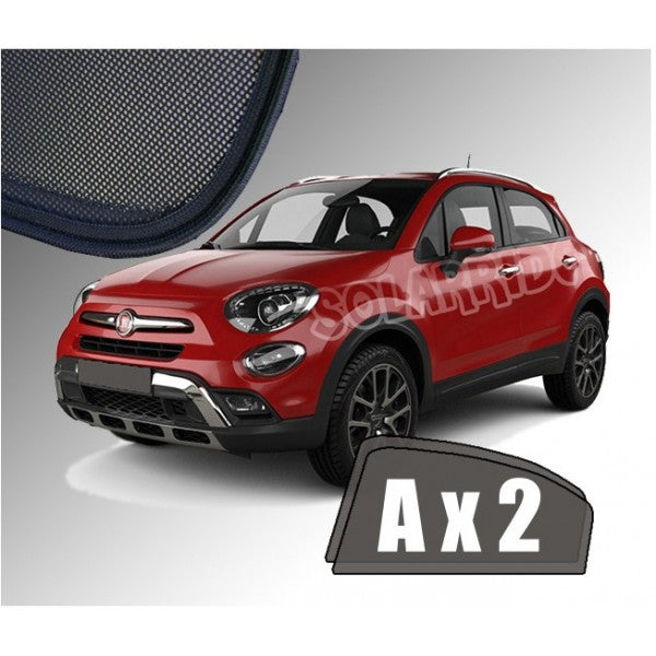 Sr solskjerm i akryl til Fiat 500X (2014-2024) med enkel montering og vindavviserfunksjon