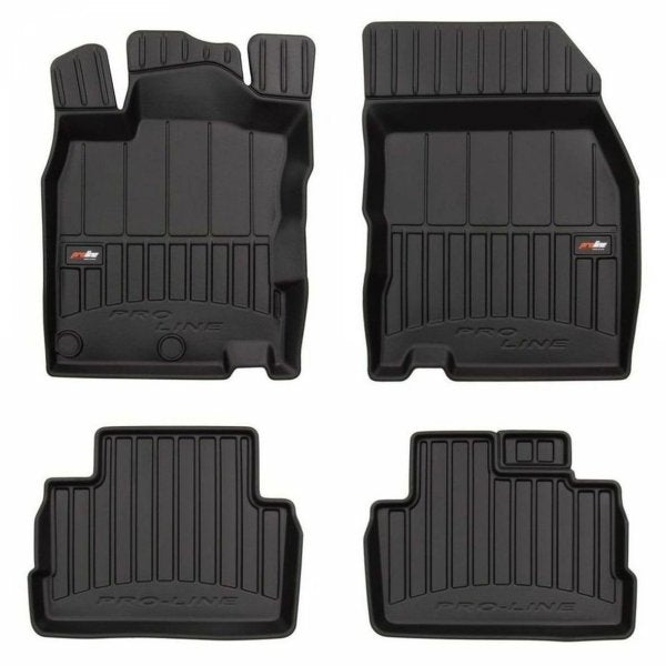Frogum 3D Premium gulvmatter i TPE til Nissan Qashqai J11 (2013-2021) – svart, vanntette med 60mm sidekant