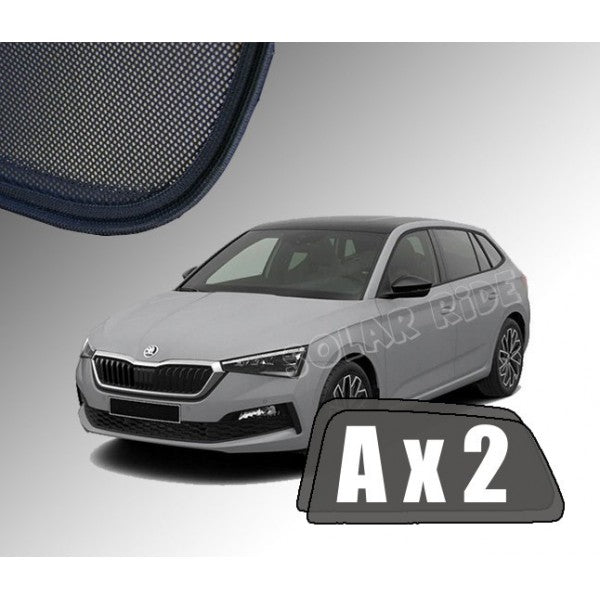 Sr solskjerm i akryl til Skoda Scala, vindavviser som beskytter mot regn og gir bedre ventilasjon