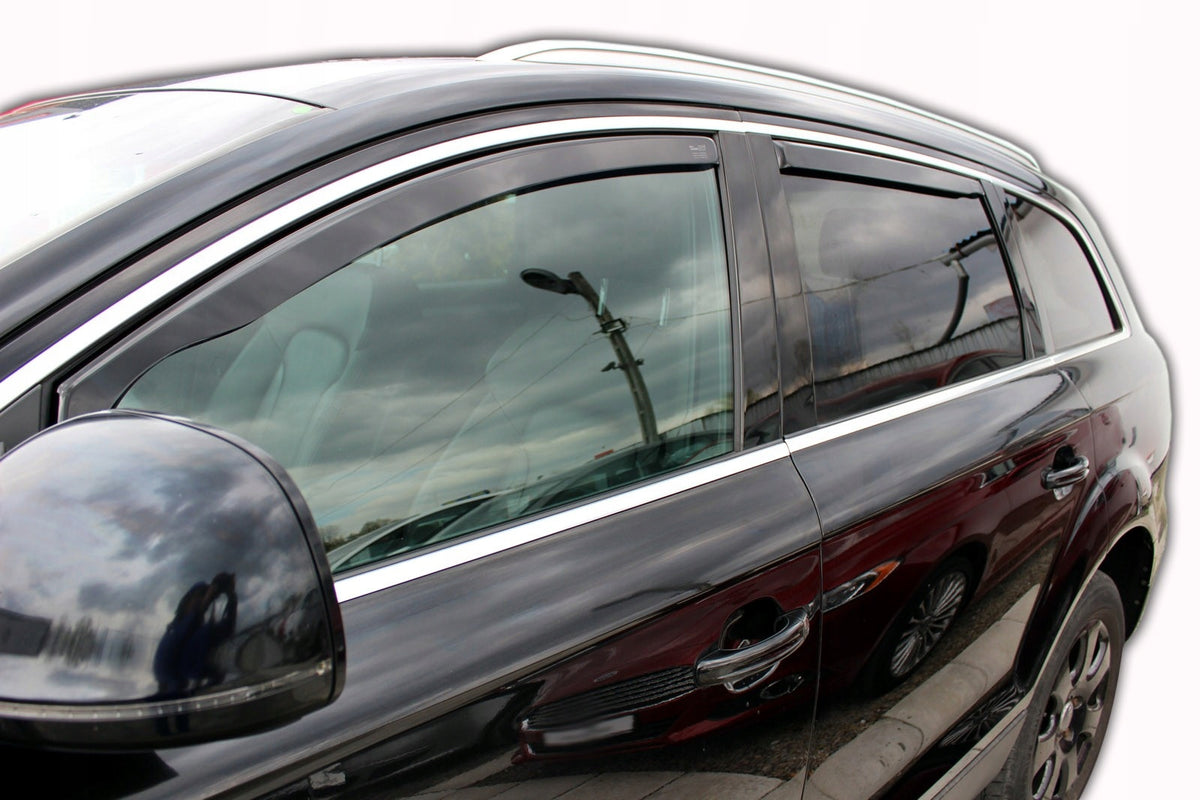 Heko vindavviser til Audi Q7 I (4L) – sort transparent materiale