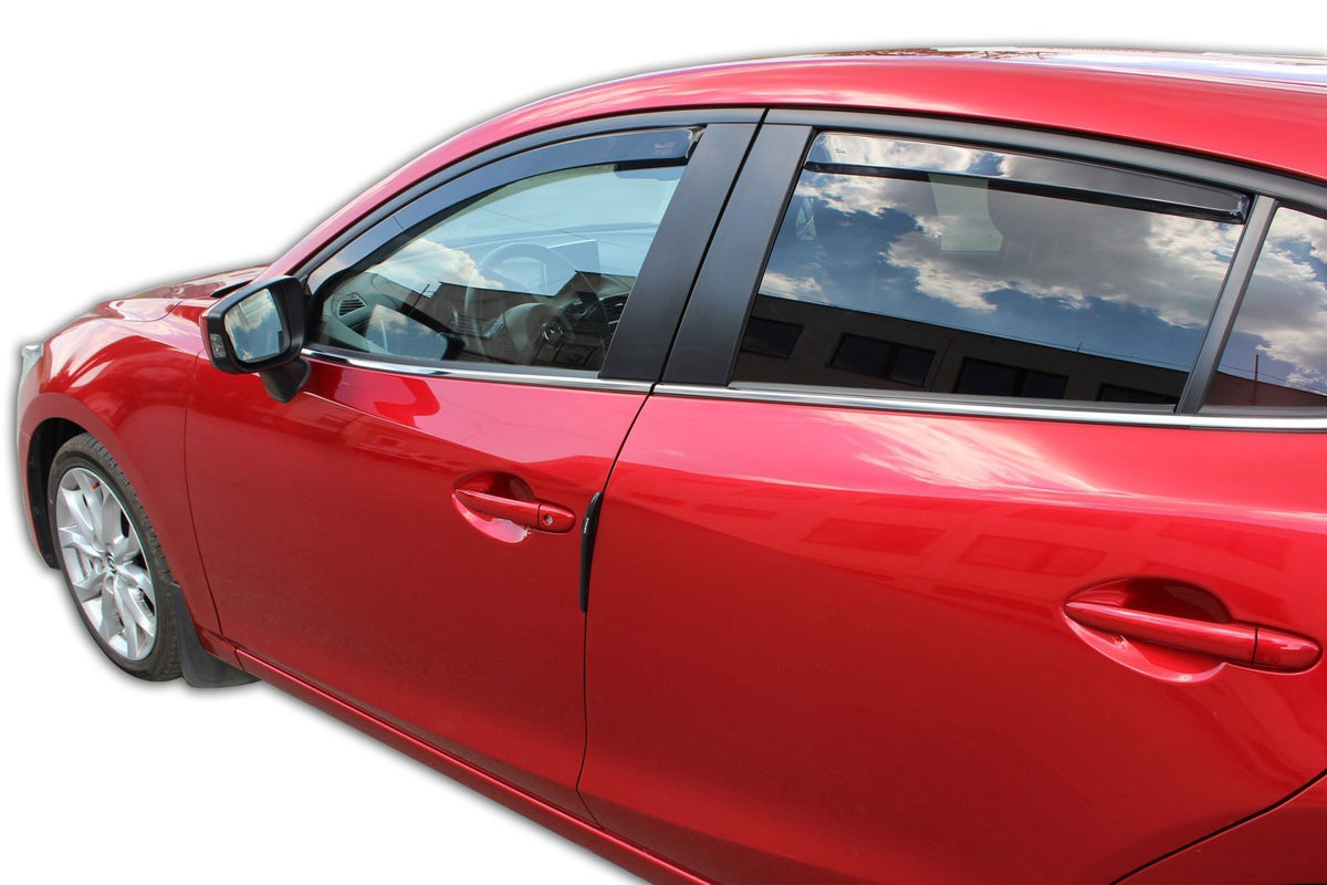 Vindavviser Mazda 3 III 4/5-dørs / HATCHBACK sett 4 stk. (2013-2018) – PMMA Plexi - detaljer