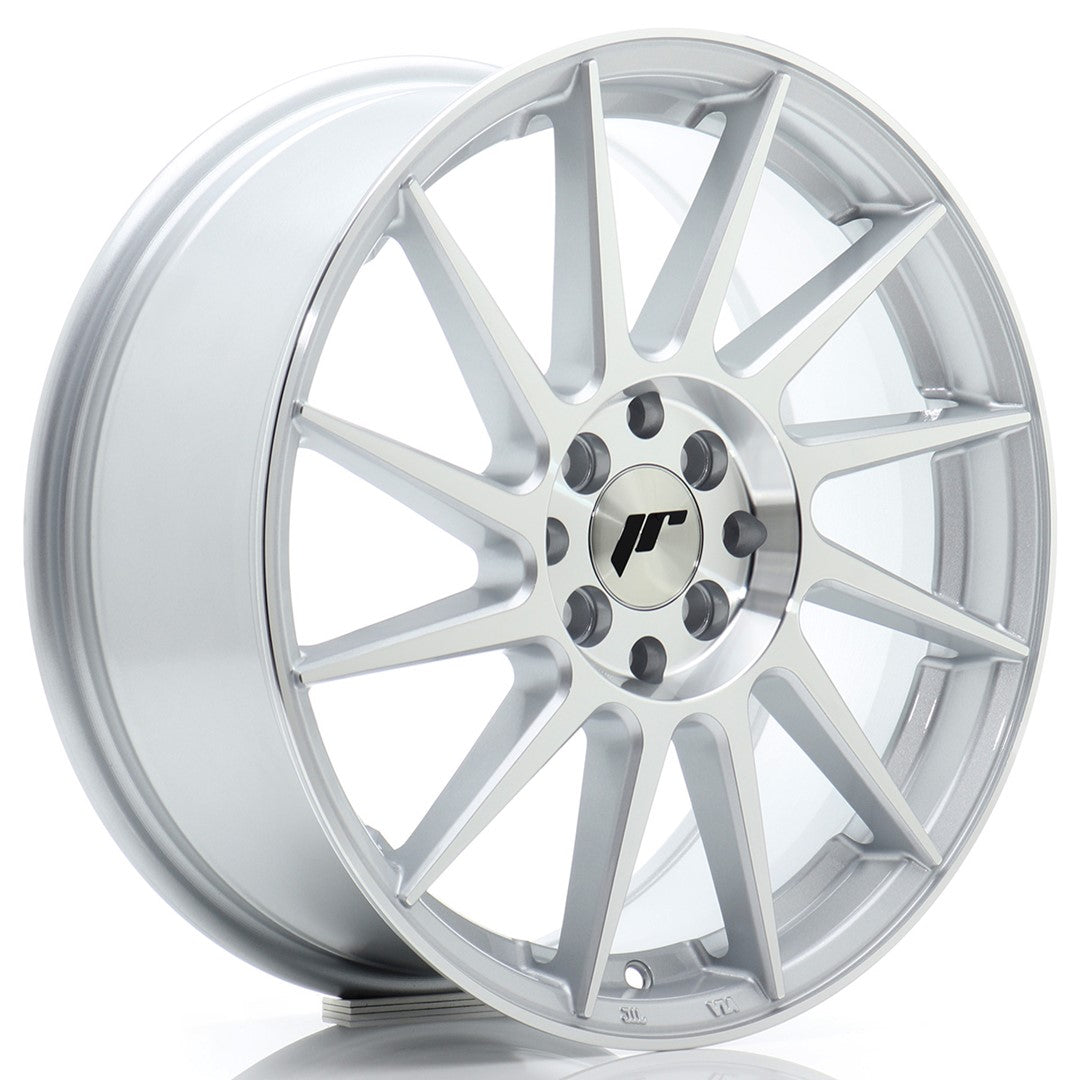 Felg JR Wheels JR22 17x7" Silver – sett forfra