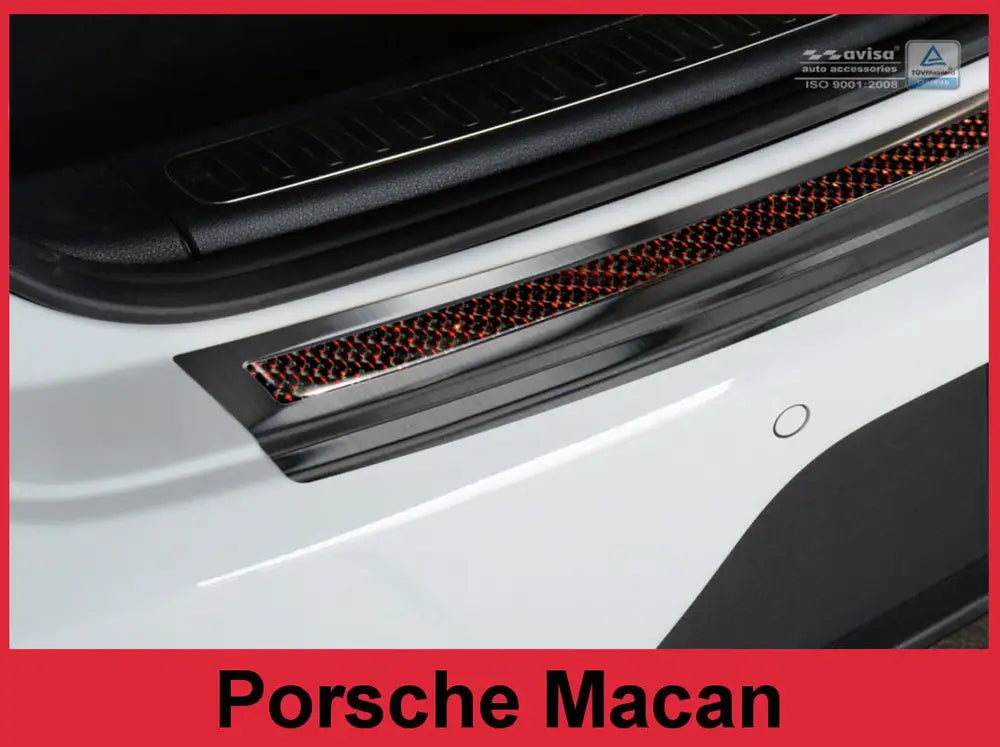 Tildekning Porsche Macan 13- svart stål, rødt_1