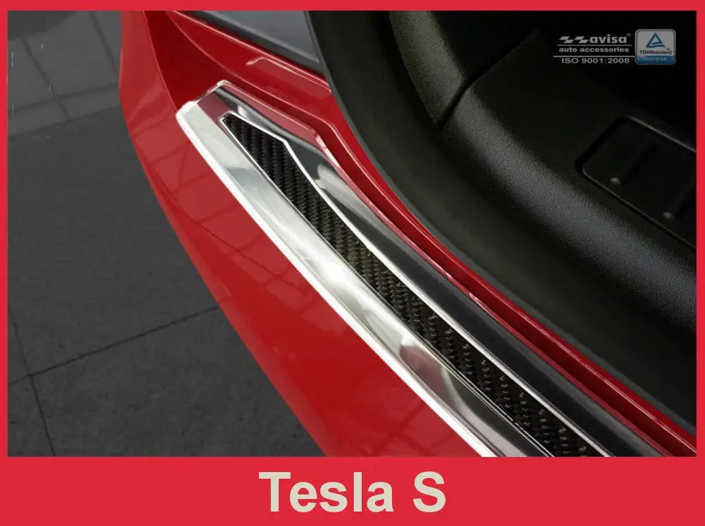 Tildekning Tesla Model S Liftback 12- stål speil, svart karbonfiber | Nomax.no🥇_1