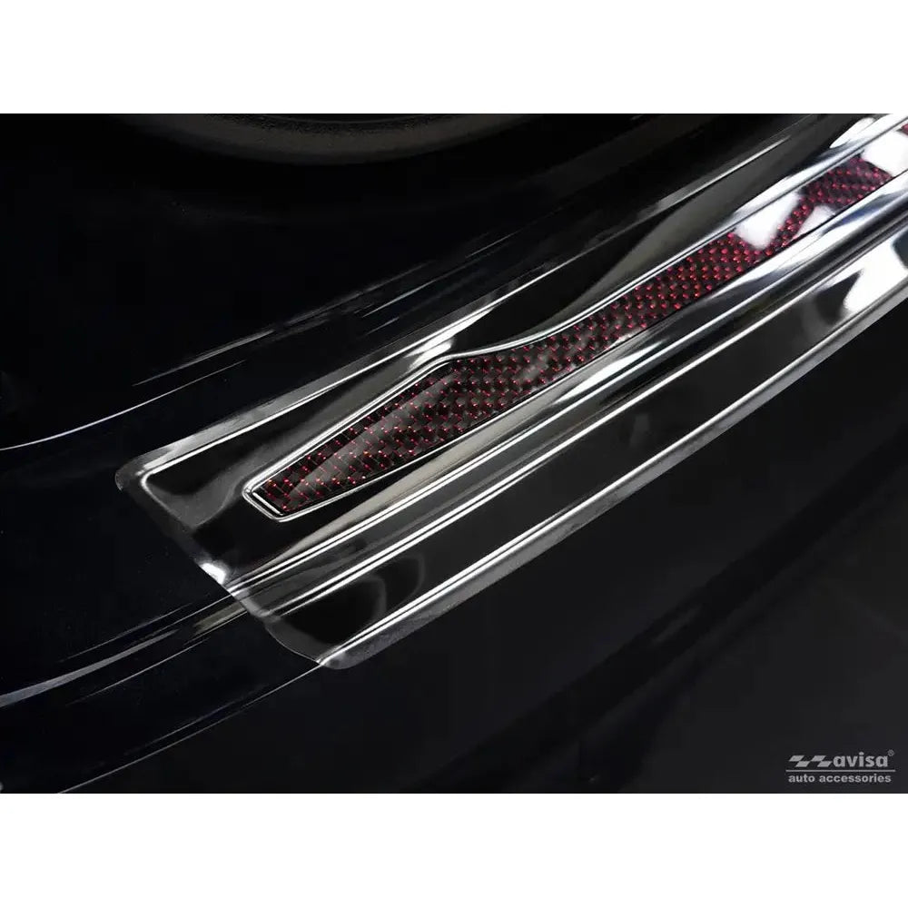 Tildekning Porsche Cayenne III 17- svart speil, rodt karbonfiber | Nomax.no🥇_1