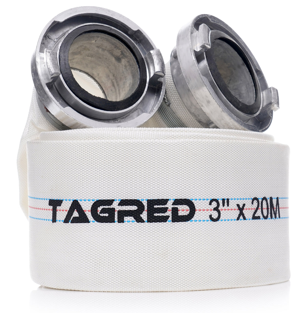 Flat pumpe slange 3 tommer 20m med PU-belegg fra Tagred