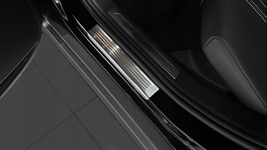 Avisa dørbeskytter til Vw Passat B8 / Silver Edition – sølv børstet overflate