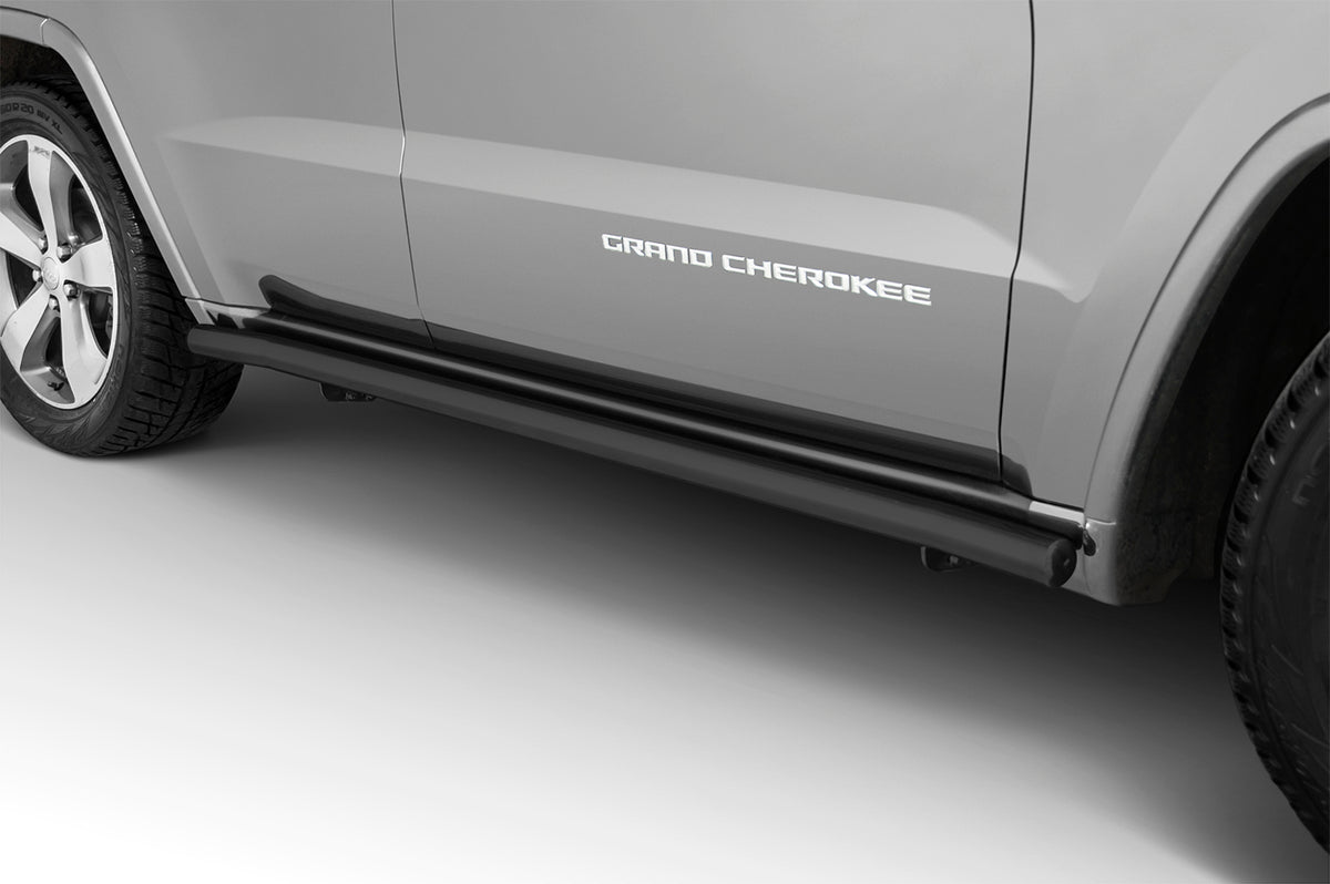Stigtrinn Steeler til Jeep Grand Cherokee IV (WK2) Facelift 2013-2021 i svart rustfritt stål, enkel montering
