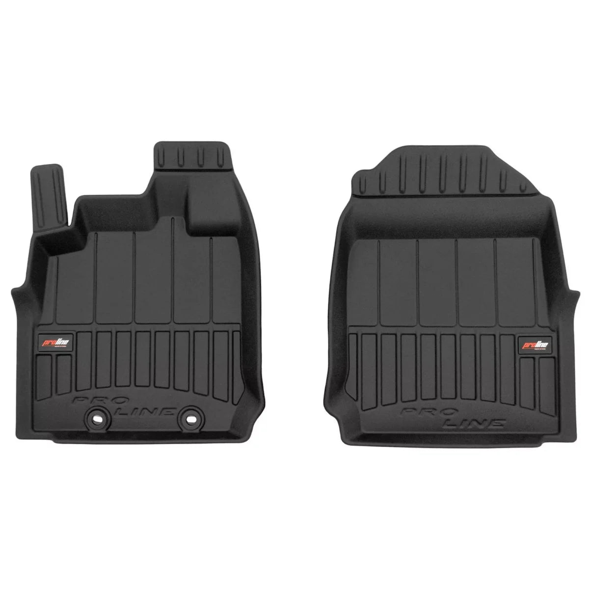 Frogum 3D Premium gulvmatter i TPE til Isuzu D-Max III (2019–) – svart, vanntett med 60 mm sidekant