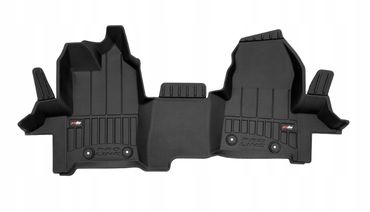 Frogum 3D Premium gulvmatter til Ford Transit Custom I (2012-2023) – svart TPE med 60mm sidekant