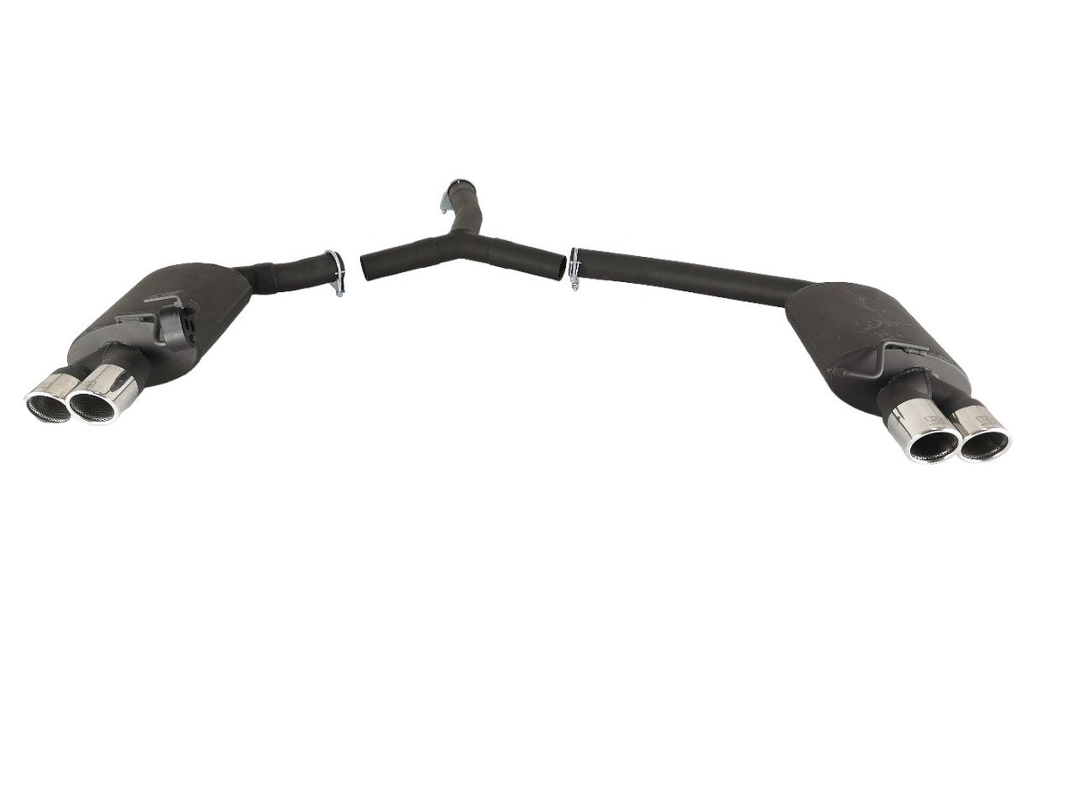 Sluttdemper duet Ulter A5 8T Coupe og Sportback aluminisert demper polert rustfri endepiper