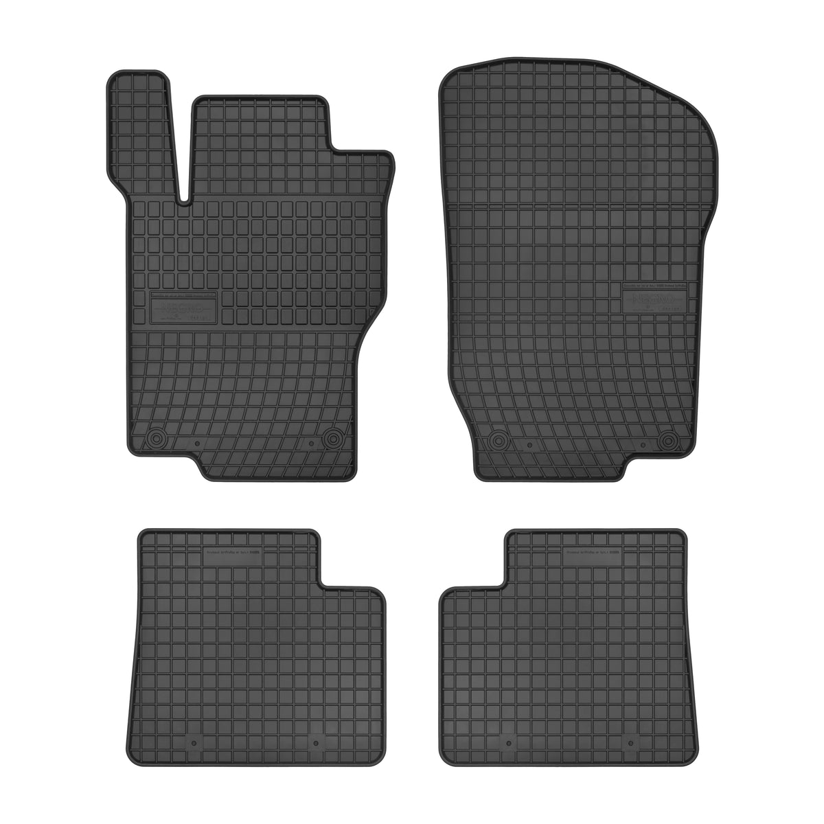 Frogum gummimatter til Mercedes ML W164 (2005–2011) – svart, 4 stk., sidekant 1 cm, vanntett