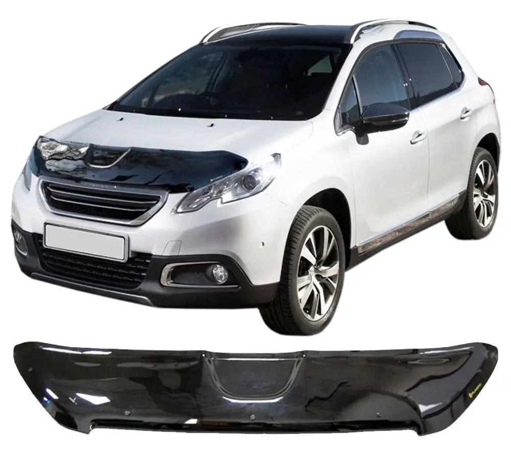Scoutt panserbeskytter i akryl til Peugeot 2008 I (2013-2016) med sort gloss finish og enkel klipsmontering
