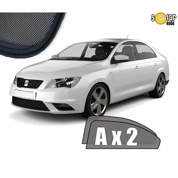 Sr solskjerm i akryl til Seat Toledo IV 2012-2018, vindavviser med enkel montering og roykfarget finish
