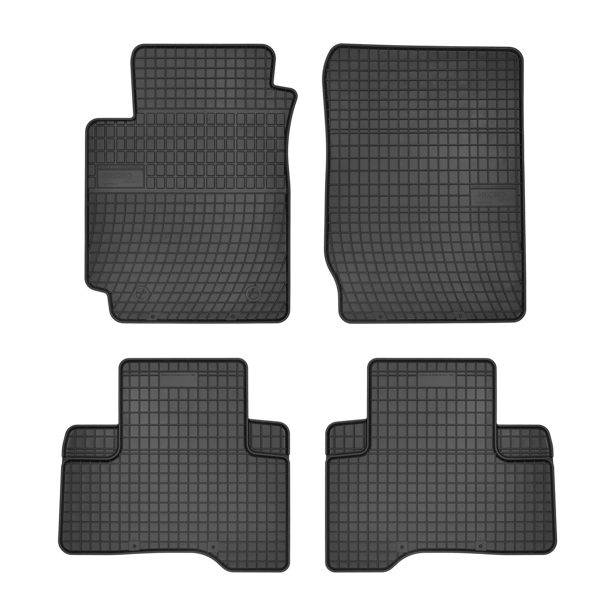 Frogum gummimatter til Suzuki Grand Vitara II 3/5-dørs (2005–) – svart, sett med 4, vanntett med 1 cm sidekant