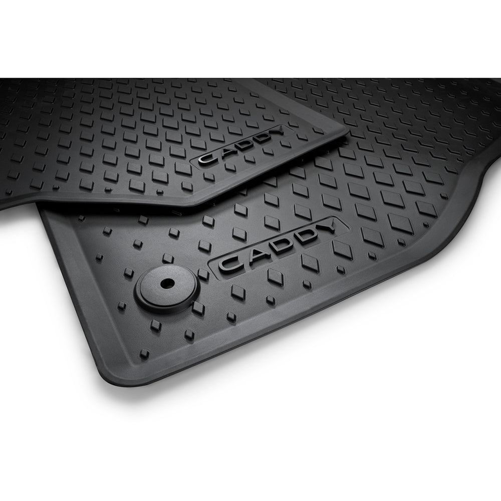 VAG OEM gulvmatter til Vw Caddy V – hevet kant for ekstra beskyttelse