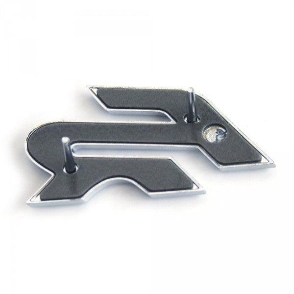 Emblem Seat FR Chrome / Red / Black - sett forfra