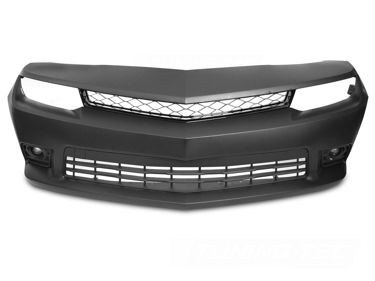 Støtfanger foran Sport til Chevrolet Camaro sett rett forfra på hvit bakgrunn.
