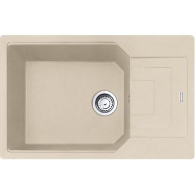 Franke Urban beige granittkompositt vask 780x500 mm med én kum og sifon