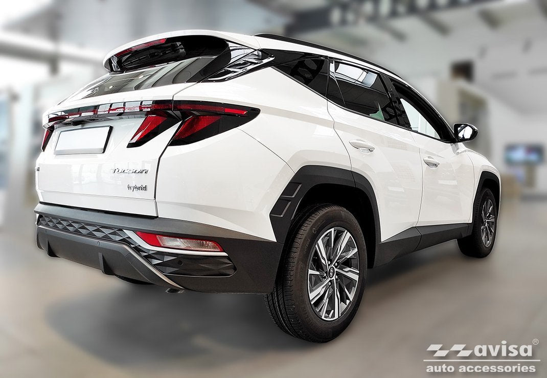 Bakfangerbeskytter Hyundai Tucson IV / Black Edition (2020-) – Rustfritt stål - nærbilde