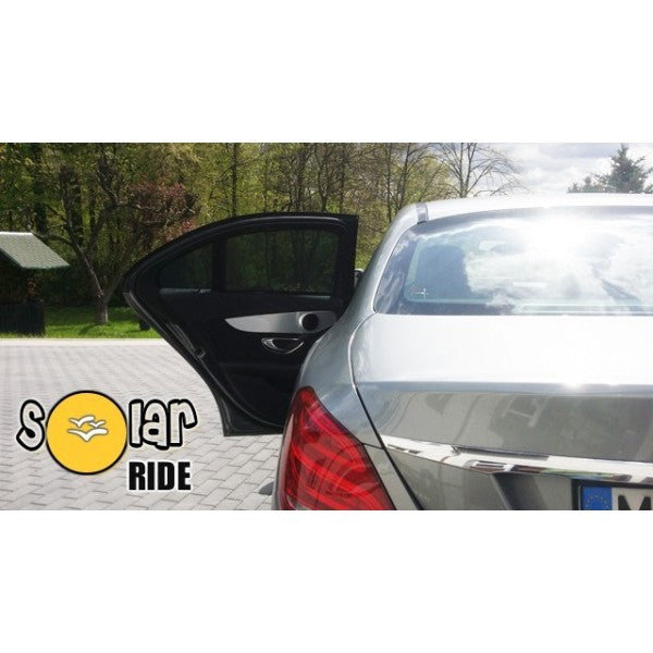 Solskjerm Mercedes C-Klasse (W205) Sedan (2014-2021) (4 stk) - sett forfra