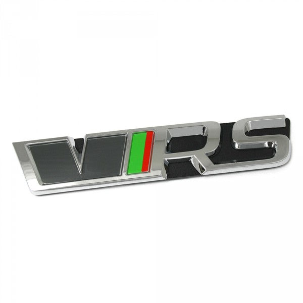 Emblem/logo til Skoda Octavia III (5E) Traffic Gray / Red / Green i RS-utforming og frontmontering