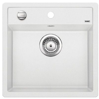 Blanco Dalago 5 kjøkkenvask i hvit granittkompositt Silgranit PuraDur, 515x510 mm med én kum