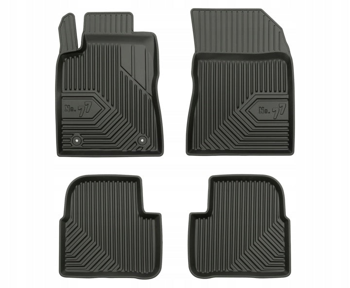 Frogum 3D Premium gulvmatter til Citroën C3 IV (2024–) – svart TPE med 40 mm sidekant, sett med 4 stk.