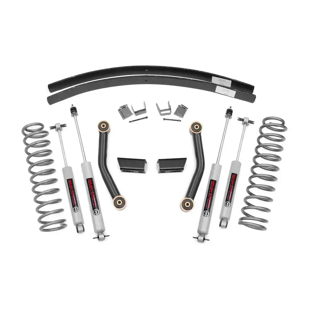 3’’ Rough Country Med N3 Shocks Hevesett - Jeep Cherokee Xj 84-01 - 1