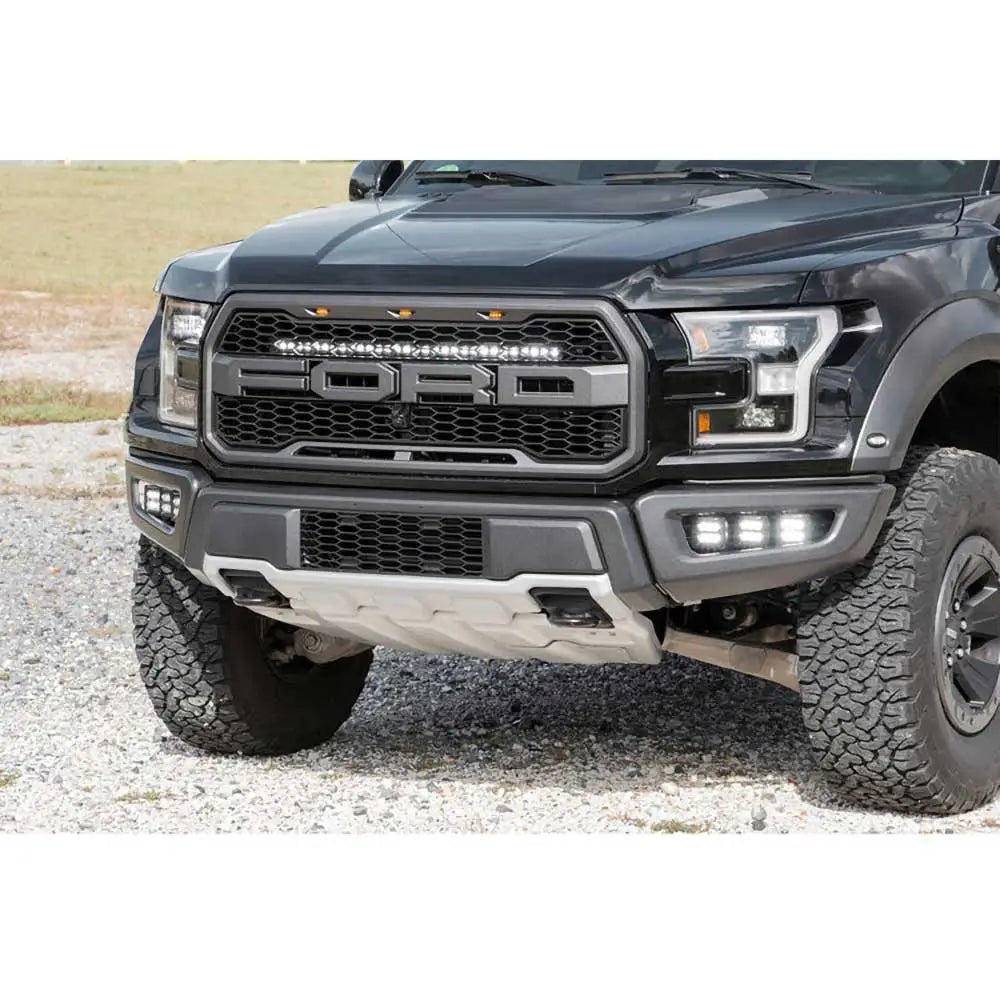 30’ Led Kurvet Hvit Drl Front Grill Lys - Ford F150 Raptor 17-20 - 2