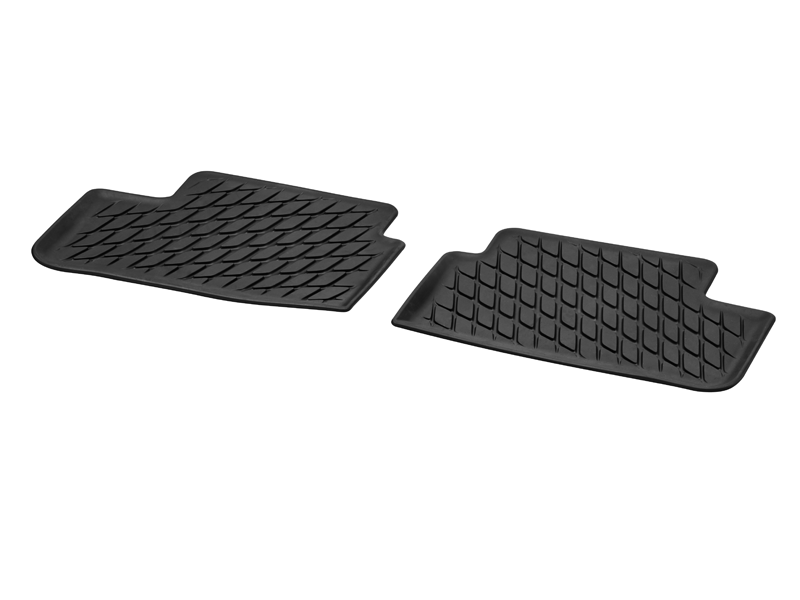 Genuine Mercedes-Benz OEM TPE gummimatter til Mercedes CLA (C118 / X118) – 2 stk bak, sklisikre med hevet kant