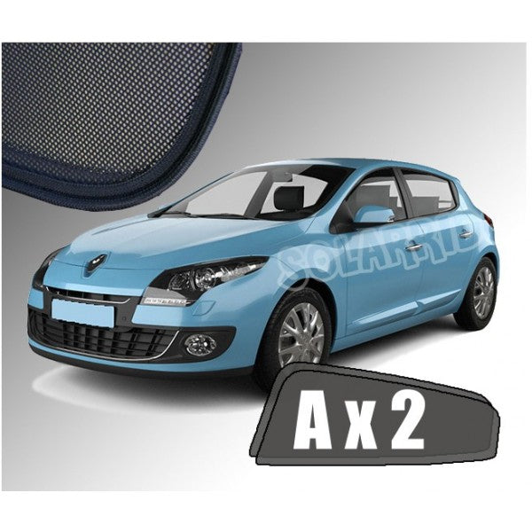 Sr solskjerm i akryl til Renault Megane Hatchback 5DR III, vindavviser og regnbeskyttelse