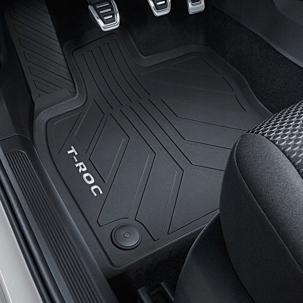 Gulvmatter Vw T-Roc I (2017-2025) – Gummi / TPE | VAG OEM - detaljer
