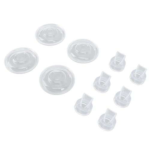 Membran Ventil gjennomsiktige plastbeskyttere og hjørnebeskyttere sett ovenfra mot hvit bakgrunn.