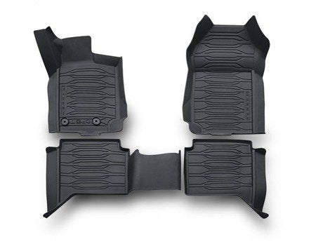 Genuine Ford OEM gulvmatter til Ford Ranger / Raptor – TPE gummi, 4-delt sett i charcoal black