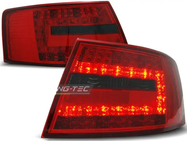 Baklykter Audi A6 C6 Sedan 04.04-08 6-pin Red Smoke Led | Nomax.no🥇